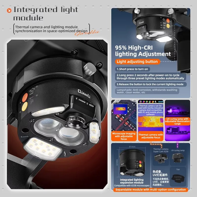 Microscópio Trinocular Qianli  - Electronics Repair In Usa avaliação e preço